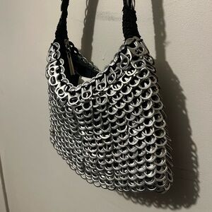 Stylish Silver Chainmail Women Bag